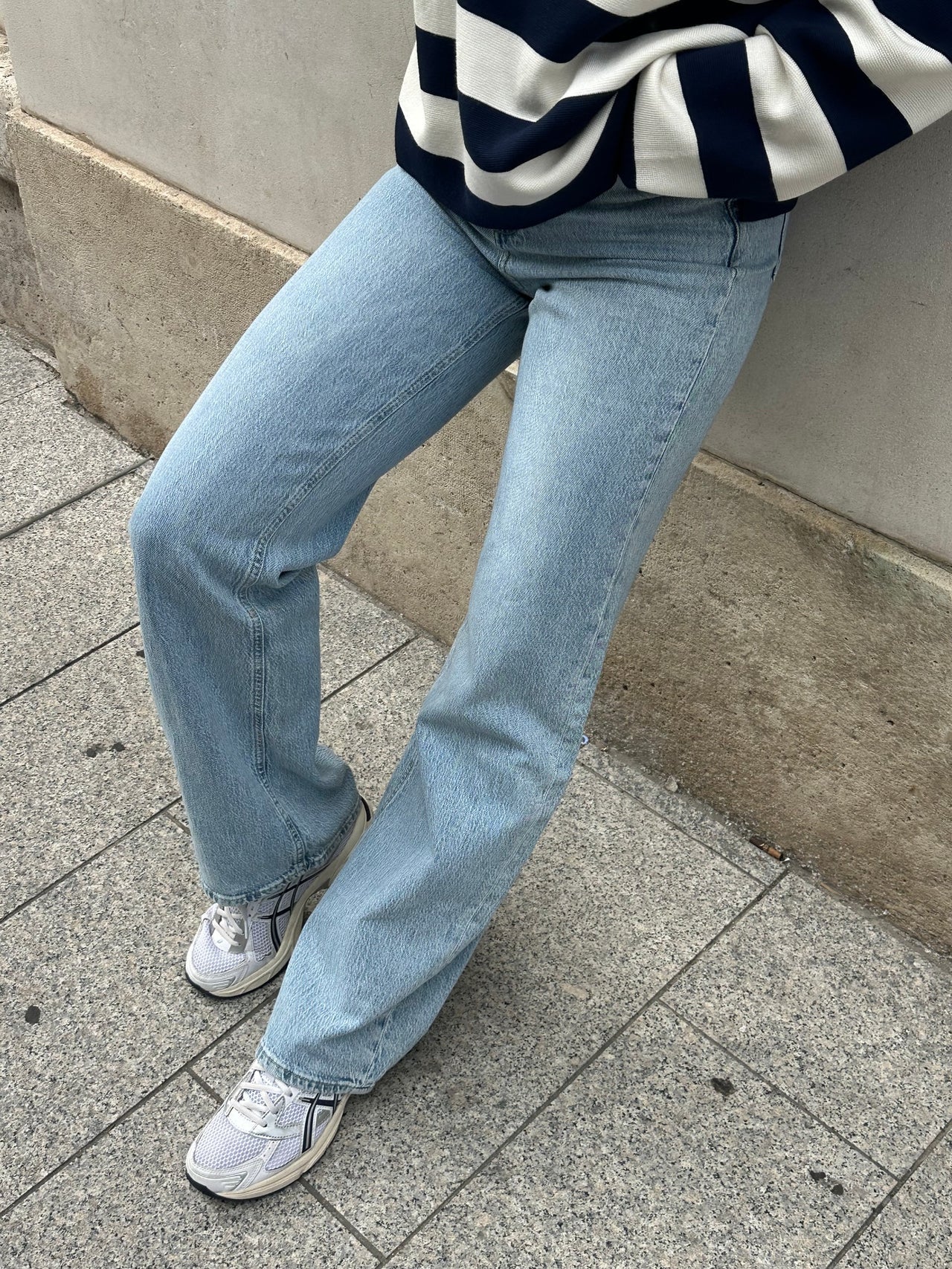 VMTESSA straight Jeans - Light Blue Denim